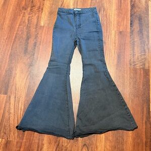 Free People Black Denim Jeans